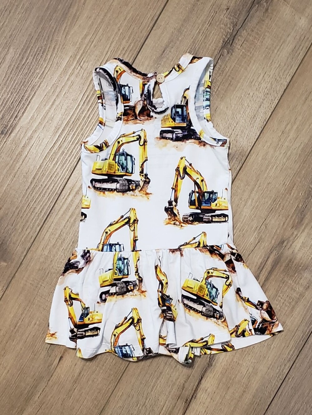 Bums & Roses Load & Behold Racer Back Ruffle Dress Size 6-12 Months - Picture 11 of 14